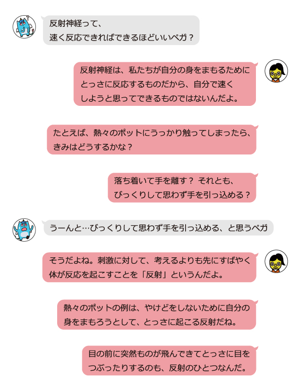 展示物解説 反射神経 からだの部屋 展示物解説 反射神経 からだの部屋