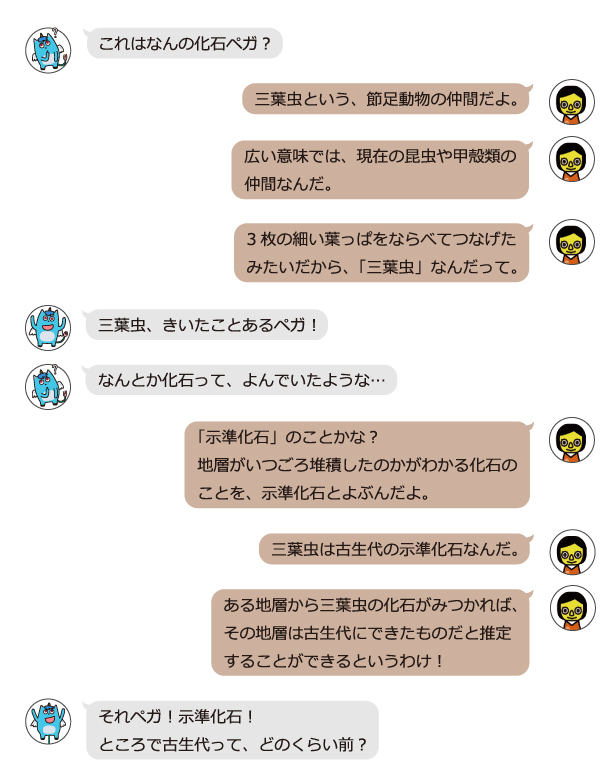 展示物解説 古生代の化石 地球の部屋 展示物解説 古生代の化石 地球の部屋