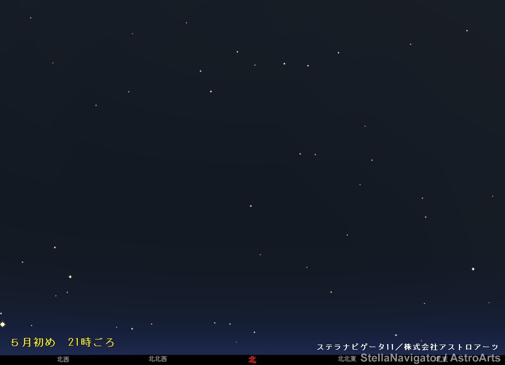北の空の星の動き 1 北の大時計 北の空の星の動き 1 北の大時計