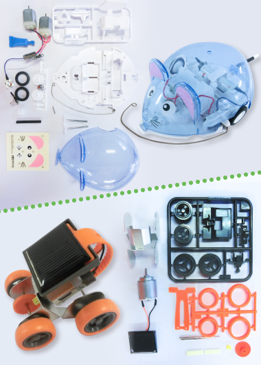 ニッパーを使って組み立てよう!ロボット工作教室